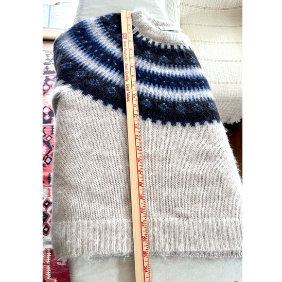 MADEWELL Gale Alpaca Blend Fair Isle Pullover Crew Neck Sweater - NWT! - S - Picture 11 of 12